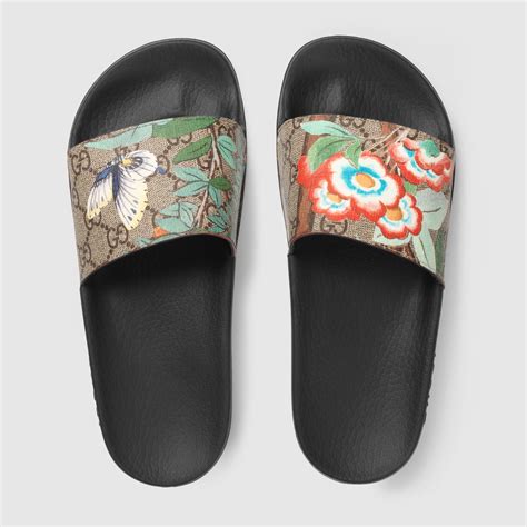 teal gucci slides|gucci ladies slides.